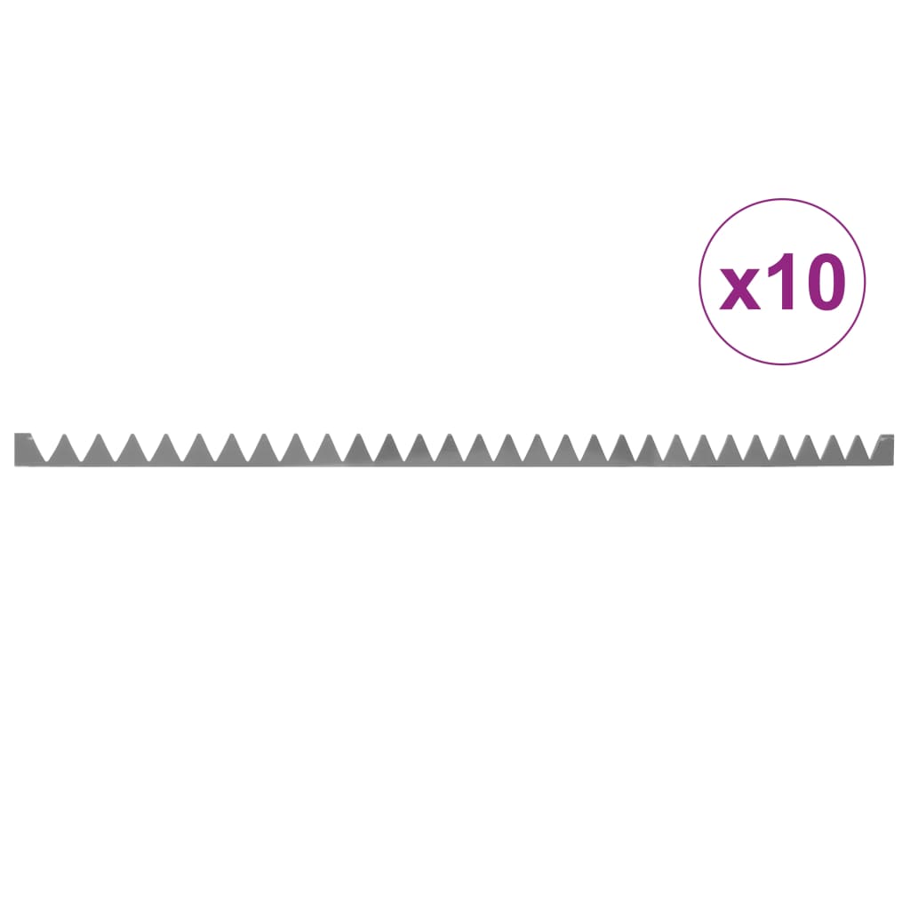 vidaXL Muurspikes 10 st 1 m gegalvaniseerd staal zilverkleurig vidaXL Muurspikes 10 st 1 m gegalvaniseerd staal zilverkleurig