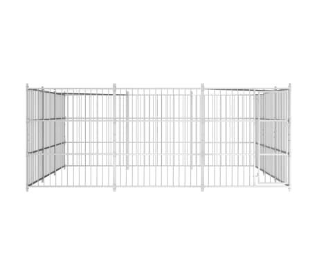 vidaXL Outdoor Dog Kennel 450x450x185 cm