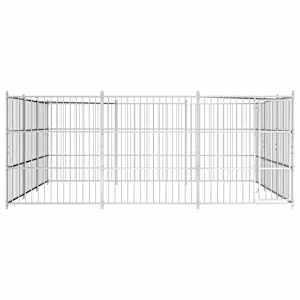 vidaXL Outdoor Dog Kennel 450x450x185 cm