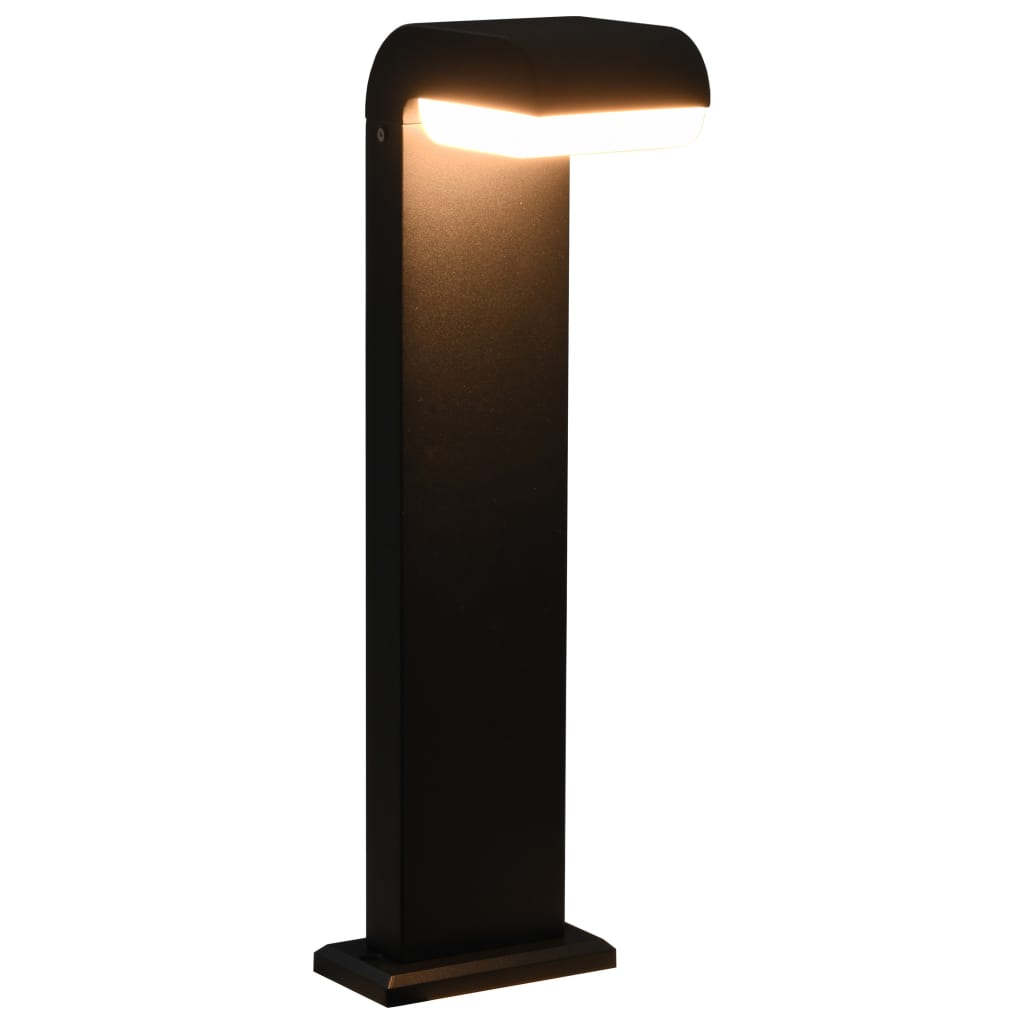 vidaXL Lampă LED pentru exterior, negru, 9 W, oval vidaXL imagine noua 2022