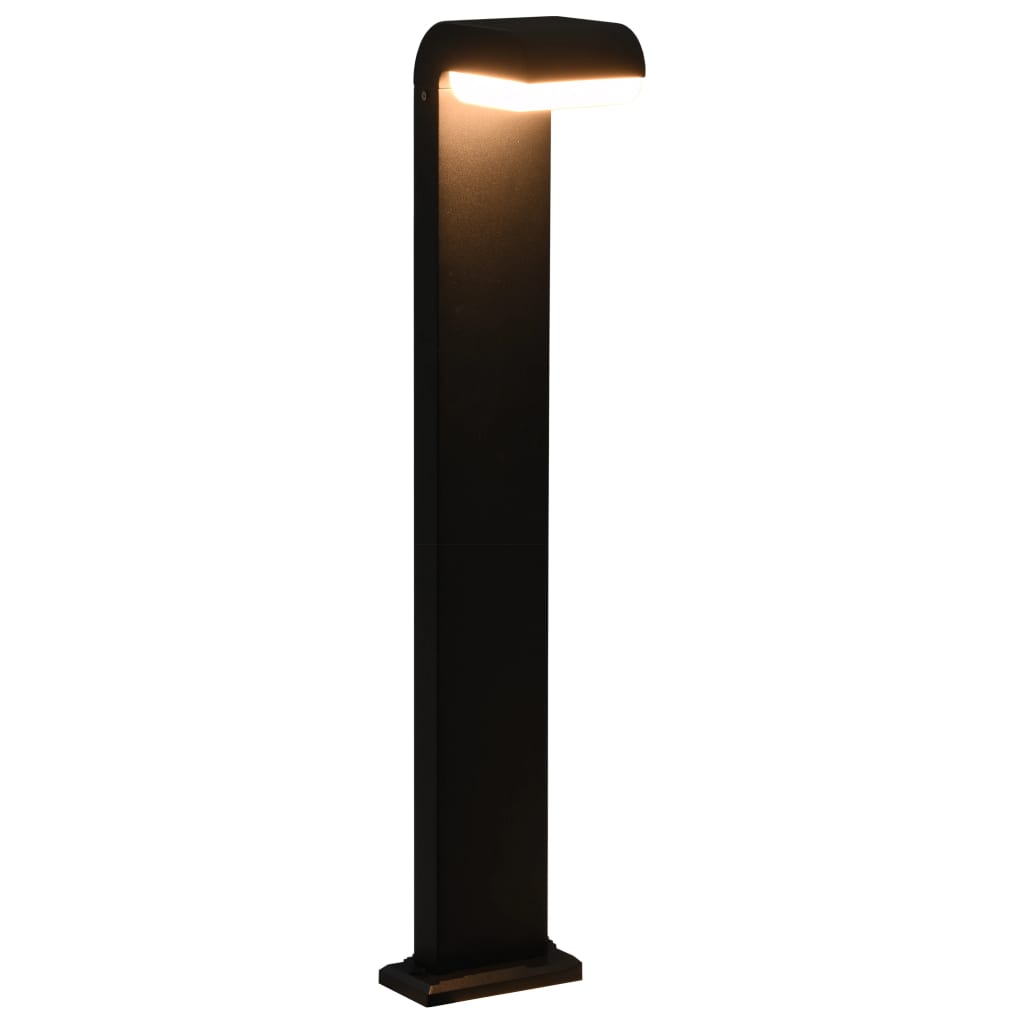 Lampă LED pentru exterior, negru, 9 W, oval