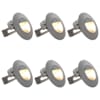 vidaXL LED-seinavalgustid &otilde;ue 6 tk, 2 W h&otilde;bedane, &uuml;mmargune