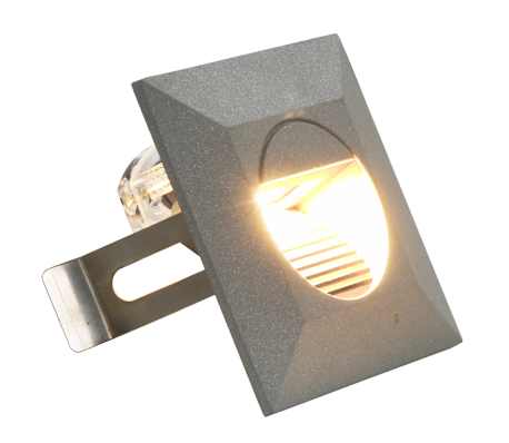 vidaXL Utomhusv&auml;gglampa LED 6 st 2 W silver fyrkantig