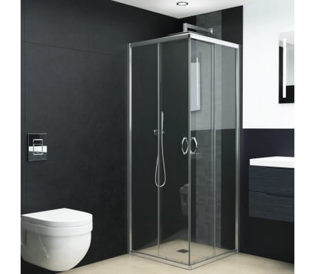 vidaXL Cabine de douche Verre de sécurité 70x70x185 cm