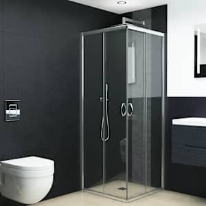 vidaXL Duschabtrennung Sicherheitsglas 70 x 70 x 185 cm