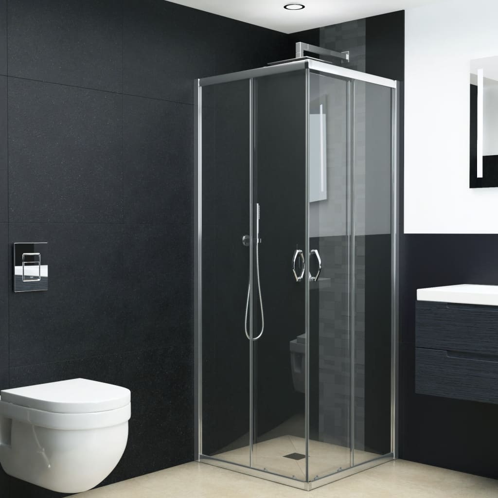 vidaXL zuhanykabin biztonsági üveggel 90x70x180 cm