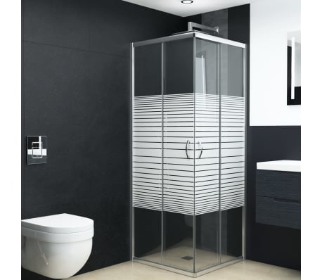 vidaXL Mampara de ducha con vidrio de seguridad 90x80x180 cm