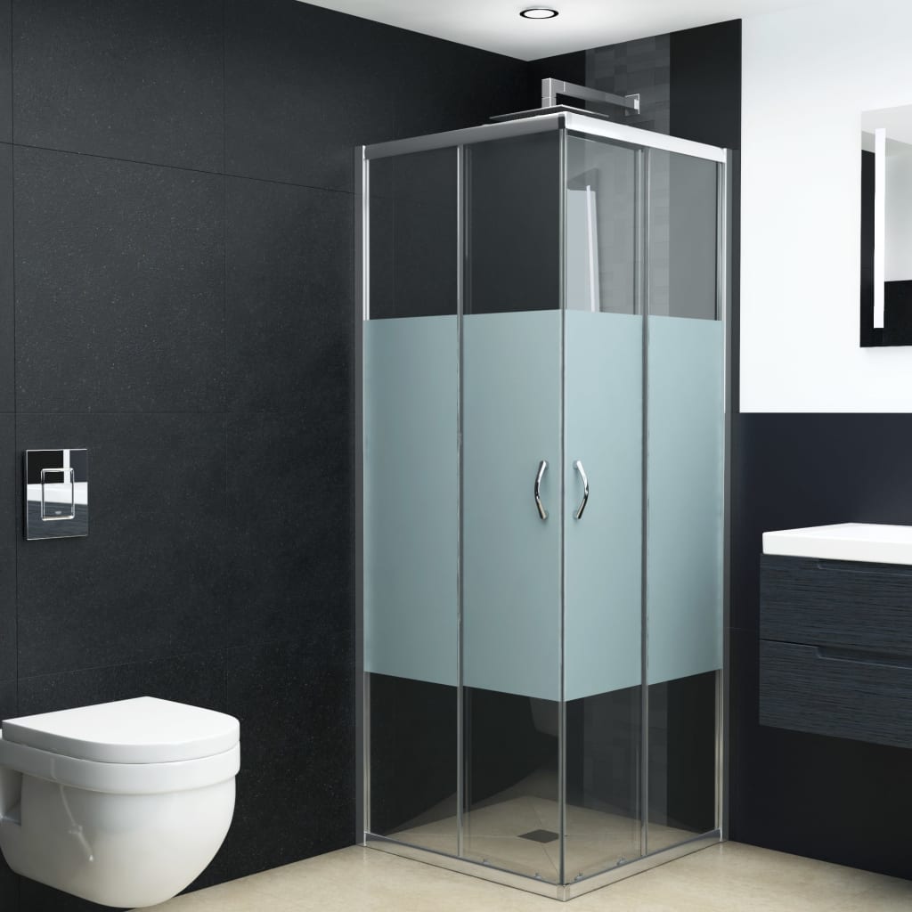 vidaXL Cabine de douche Verre de sécurité 70x70x185 cm