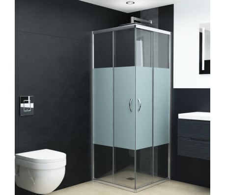 vidaXL Cabine de douche Verre de sécurité 80x70x185 cm