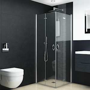 vidaXL Box Doccia con Porte Pieghevoli ESG 75x75x185 cm