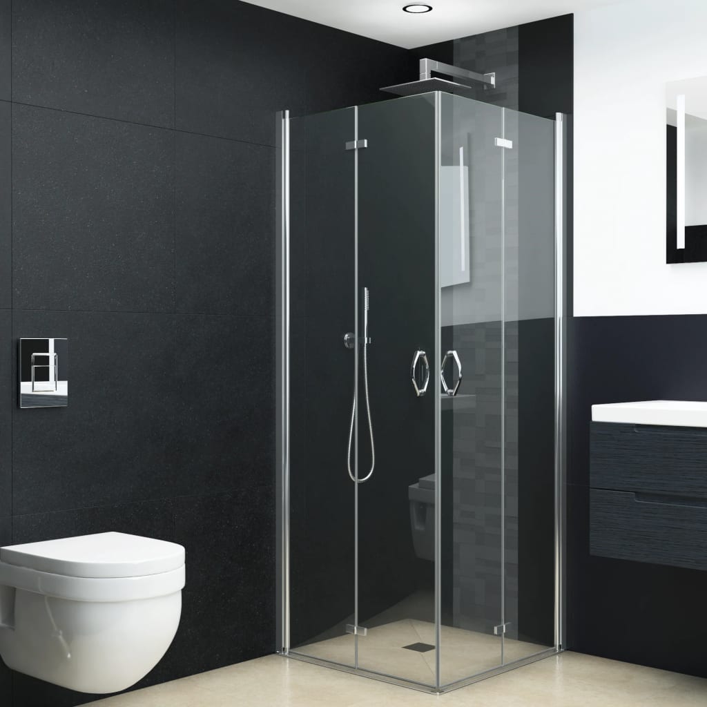 vidaXL zuhanykabin összecsukható ESG ajtókkal 80 x 70 x 185 cm