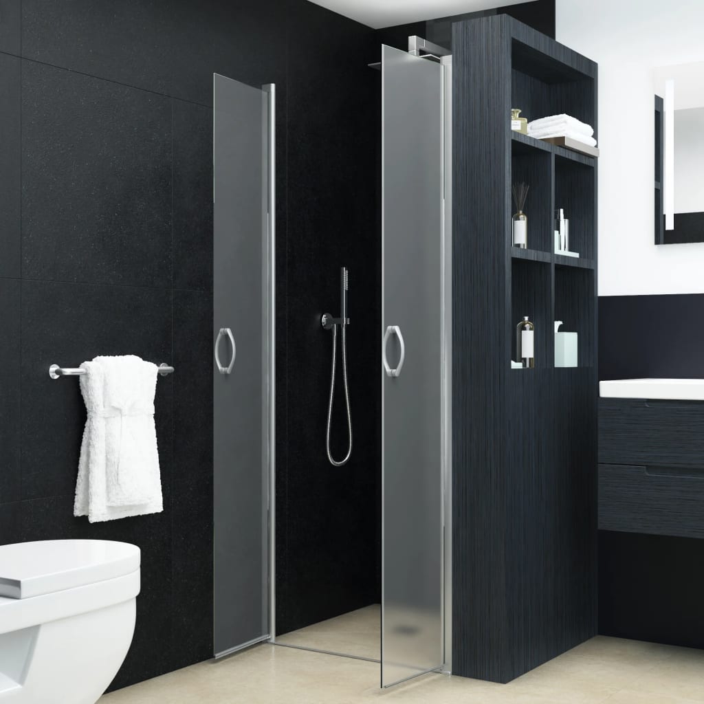vidaXL Uși cabină de duș, mătuit, 75 x 185 cm, ESG vidaxl.ro
