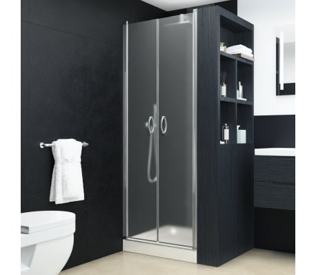 vidaXL Shower Doors Frosted ESG 85x185 cm