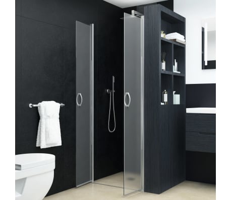 vidaXL Uși cabină de duș, mătuit, 90 x 180 cm, ESG
