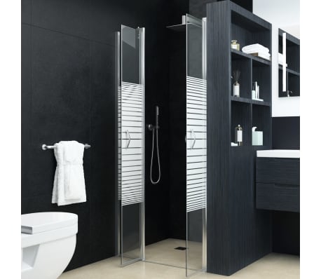 vidaXL Uși cabină de duș, jumătate mat, 100 x 185 cm, ESG