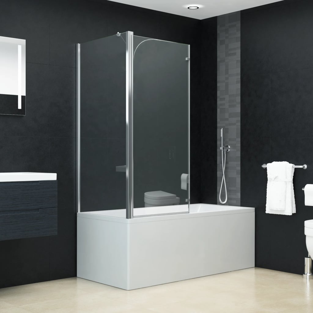 

vidaXL Douche klapwand 120x68x130 cm ESG