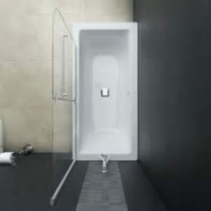Skládací sprchový kout se 2 panely ESG 95 x 140 cm - obrázek 5