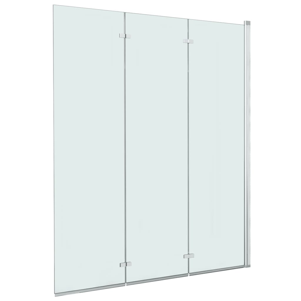 

vidaXL Folding Shower Enclosure 3 Panels ESG 51.2"x54.3"