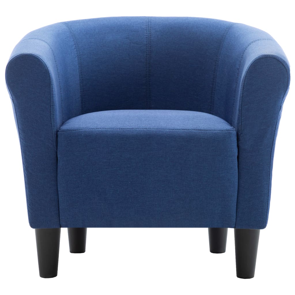 

vidaXL Fauteuil stof blauw