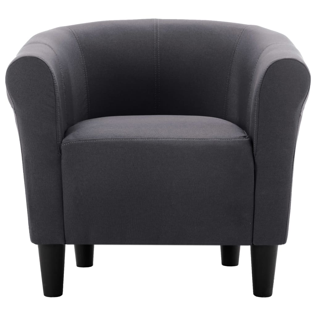 vidaXL Fauteuil stof zwart