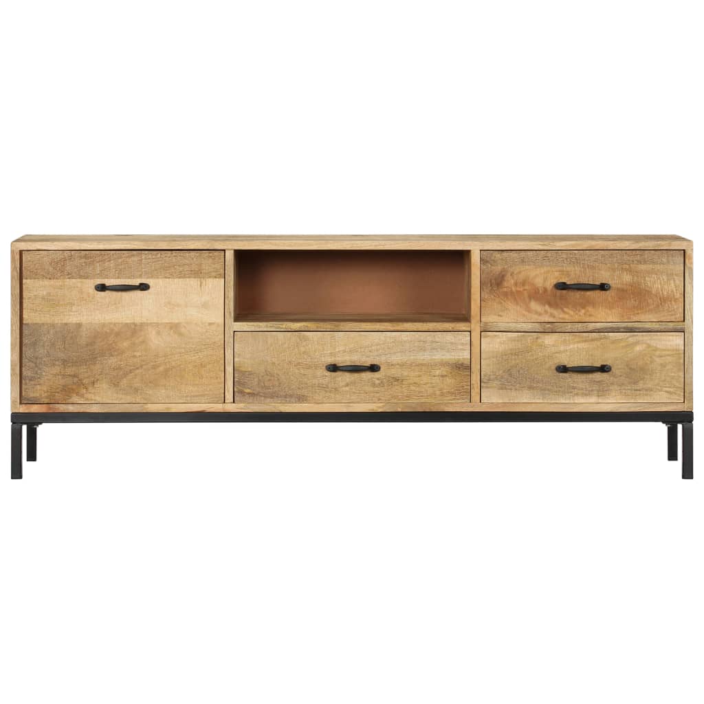 

vidaXL Tv-meubel 130x30x45 cm massief mangohout