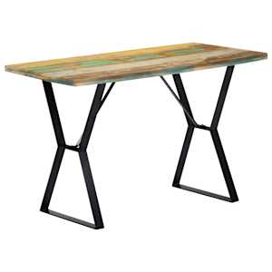 vidaXL s&ouml;&ouml;gilaud, 120 x 60 x 76 cm, toekas taastatud puit