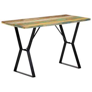Jídelní stůl 120 x 60 x 76 cm masivní recyklované dřevo - obrázek 9