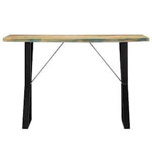 vidaXL Table &agrave; manger 120x60x76 cm Bois de r&eacute;cup&eacute;ration massif