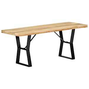 Lavice 110 cm masivní mangovníkové dřevo