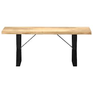 Lavice 110 cm masivní mangovníkové dřevo - obrázek 2