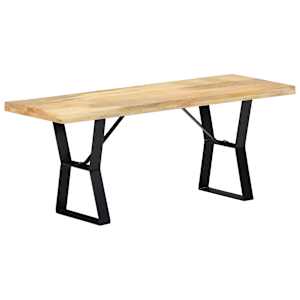 Lavice 110 cm masivní mangovníkové dřevo - obrázek 11