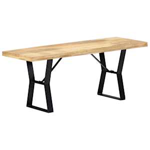 Lavice 110 cm masivní mangovníkové dřevo - obrázek 12