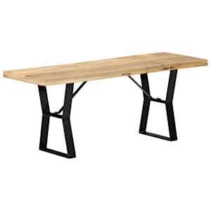Lavice 110 cm masivní mangovníkové dřevo - obrázek 10
