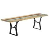 vidaXL Sitzbank 160 cm Recyceltes Massivholz