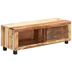 TV stolek 100 x 30 x 33 cm masivní recyklované dřevo - obrázek 2