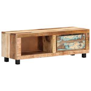 TV stolek 100 x 30 x 33 cm masivní recyklované dřevo - obrázek 12