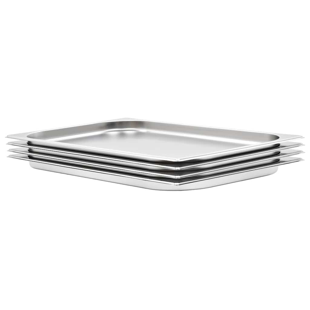 vidaXL Gastronádoby 4 ks GN 1/1 20 mm nerezová ocel