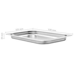 Gastronádoby 4 ks GN 1/1 40 mm nerezová ocel - obrázek 8