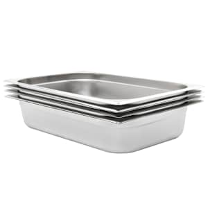 Gastronomske posode 4 kosi GN 1/1 100 mm nerjaveče jeklo