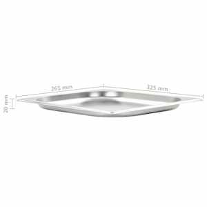 Gastronádoby 8 ks GN 1/2 20 mm nerezová ocel - obrázek 8