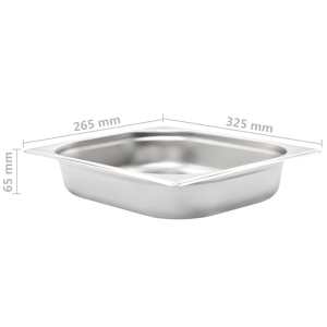 Gastronádoby 4 ks GN 1/2 65 mm nerezová ocel - obrázek 8