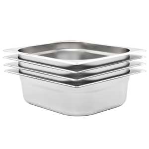 Gastronádoby 4 ks GN 1/2 100 mm nerezová ocel - obrázek 1