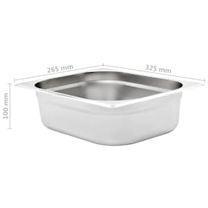 Gastronádoby 4 ks GN 1/2 100 mm nerezová ocel - obrázek 8