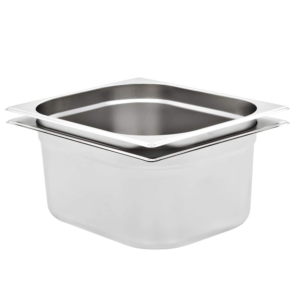 vidaXL Gastronádoby 2 ks GN 1/2 150 mm nerezová ocel