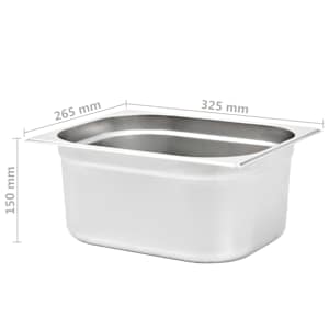 Gastronádoby 2 ks GN 1/2 150 mm nerezová ocel - obrázek 8