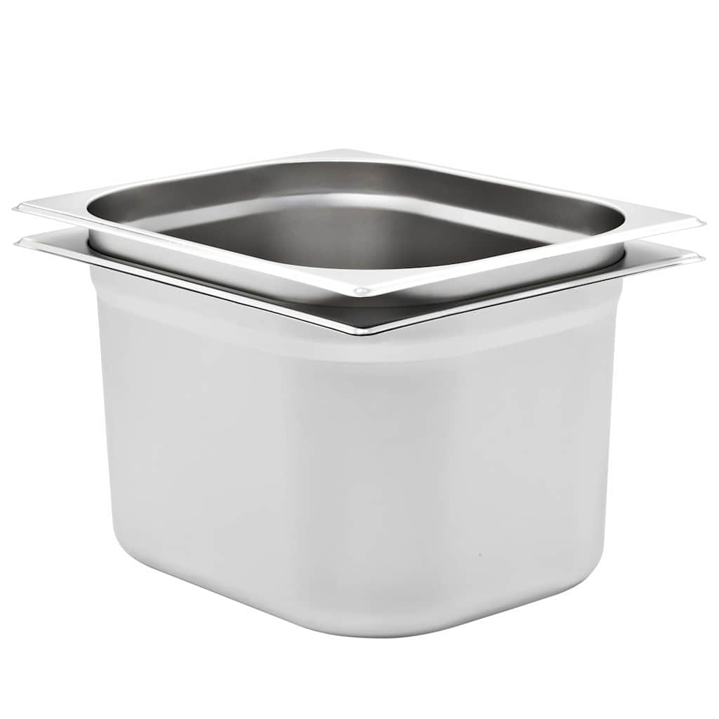 vidaXL Gastronádoby 2 ks GN 1/2 200 mm nerezová ocel