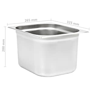 Gastronádoby 2 ks GN 1/2 200 mm nerezová ocel - obrázek 8