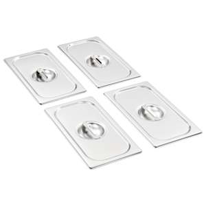 Kaaned GN 1/3 pannile, 4 tk, roostevaba teras