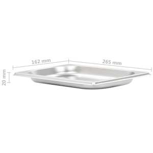Gastronádoby 12 ks GN 1/4 20 mm nerezová ocel - obrázek 8