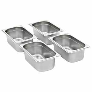 Gastronádoby 8 ks GN 1/4 100 mm nerezová ocel - obrázek 2